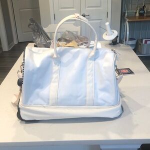 White and Black Travel Bag